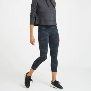 Spanx Look at Me Now Seamless cropped camo leggings size M